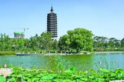 燃灯塔与周边建筑群