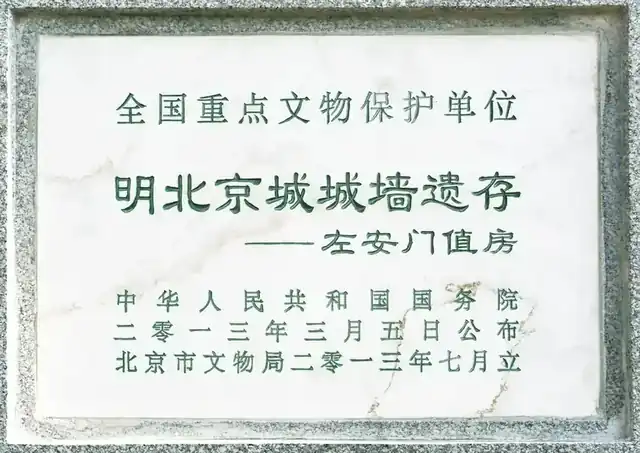 左安门值房国保碑